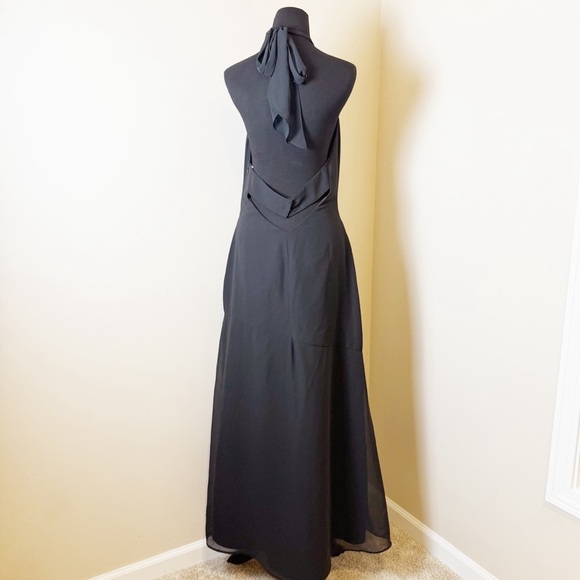 Revelry Black Athena Bridesmaid Dress Size 12 - Picture 4 of 6